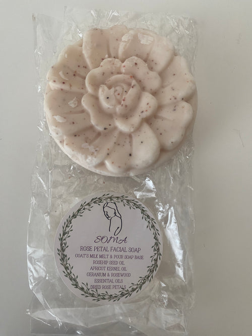Goats Milk Rose Pedal Facial Soap